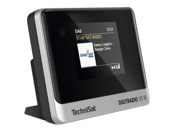TechniSat DigitRadio 10 IR - Nätverksaudiospelare/DAB-radiotuner - svart/silver