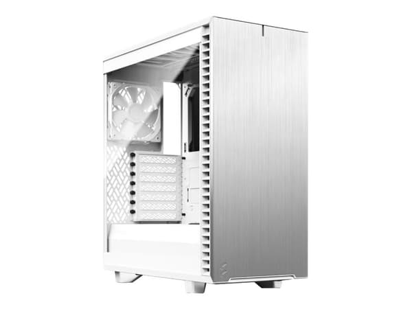Fractal Design Define 7 Compact Tempered Glass Light - Tower - ATX - genomskinlig sidopanel (härdat glas) - ingen strömförsörjning (ATX) - vit - USB/