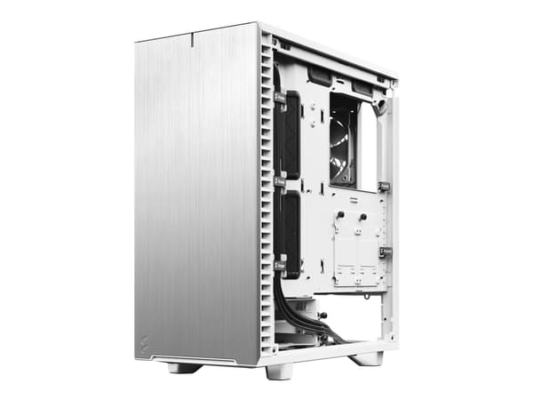 Fractal Design Define 7 Compact Tempered Glass Light - Tower - ATX - genomskinlig sidopanel (härdat glas) - ingen strömförsörjning (ATX) - vit - USB/ Vit