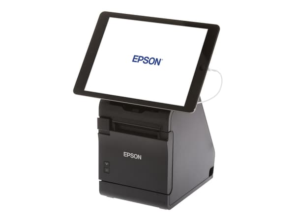 Epson TM-m30II-S (012A0): USB + Ethernet + BT + NES + Lightning + SD, Black, PS, UK, Suoralämpö, Maksupäätetulostin, 203 x 203 DPI, 250 mm/s, 250 mm/