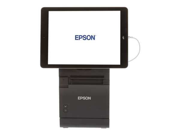 Epson TM-m30II-S (012A0): USB + Ethernet + BT + NES + Lightning + SD, Black, PS, UK, Suoralämpö, Maksupäätetulostin, 203 x 203 DPI, 250 mm/s, 250 mm/