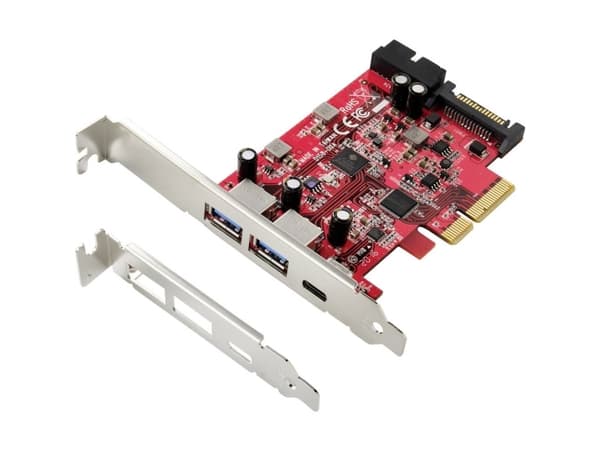 Renkforce Renkforce Renkforce 1+4-port USB 3.1-kontrollerkort USB 3.2 Gen 2 (USB 3.1) PCIe x4