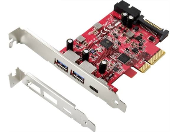 Renkforce Renkforce Renkforce 1+4-port USB 3.1-kontrollerkort USB 3.2 Gen 2 (USB 3.1) PCIe x4