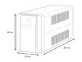 Miniatyrbilde 4 av 5: APC Back-UPS BX Series BX1200MI-FR - UPS - AC 230 V - 650 watt - 1200 VA - 9 Ah - USB - utgangskontakter: 4 - svart