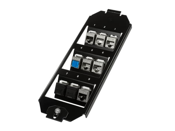 LogiLink NK4061, Svart, SPCC, Vanlig, Varje varumärke, Glansigt, Keystone-modul