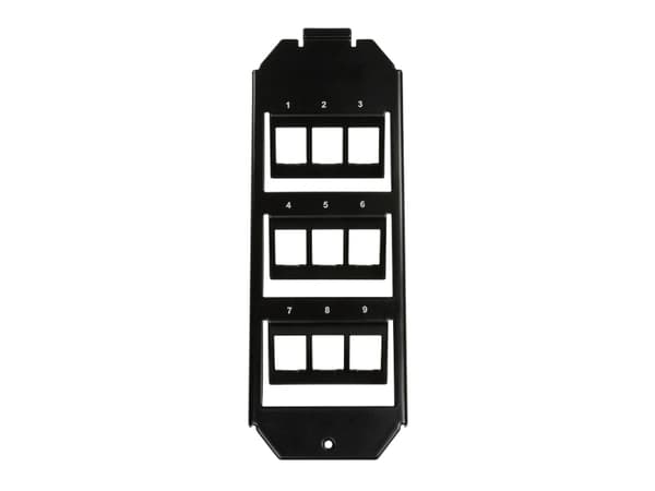 LogiLink NK4061, Svart, SPCC, Vanlig, Varje varumärke, Glansigt, Keystone-modul