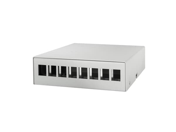 LogiLink Keystone Consolidation Point -kotelo 8-porttinen,harmaa