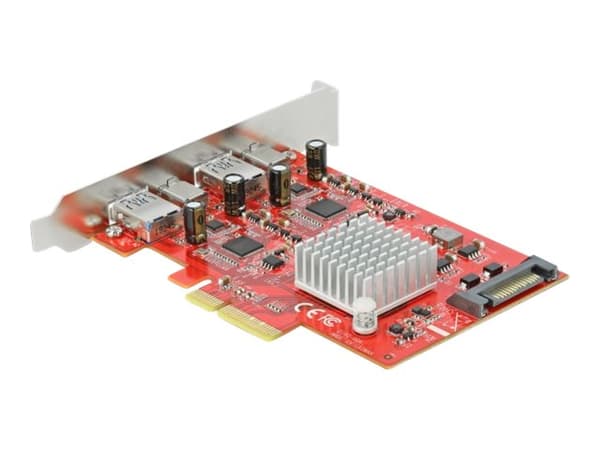 Delock - USB-adapter - PCIe 3.0 x4 - USB 3.2 Gen 2 x 2 + USB-C 3.2 Gen 2 x 2