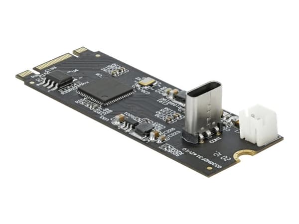 DeLOCK Converter M.2 Key B+M hanne til USB Type-C - grensesnittadapter - PCIe - 10 Gbit/s - USB 3.1 (Gen 2) (63174) Sort
