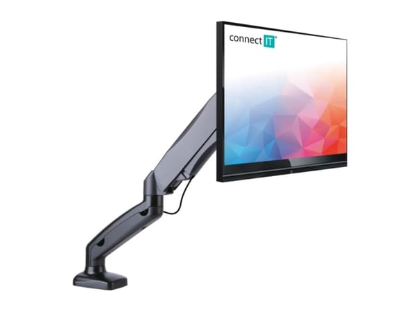 Connect IT CMF-3107-BK, 75 x 75 mm, 100 x 100 mm, -45 - 90°, 360°, Stål, Sort