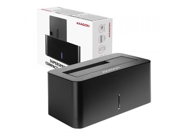 AXAGON ADSA-SN USB3.0 - 1x SATA 6G HDD-dokkingstasjon, svart *USBAM *MICROBM *SATAF