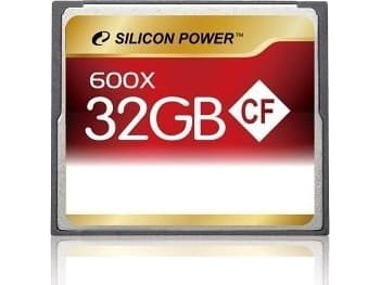 Silicon Power CF 600X, 32 GB, CompactFlash, 90 MB/s, Röd