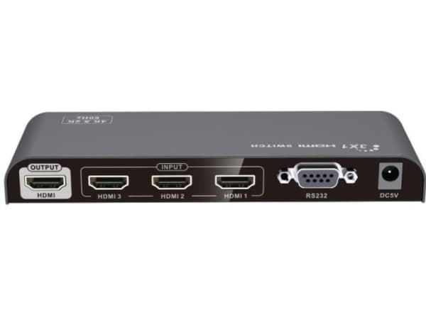 PremiumCord HDMI switch 3:1, 4K@60Hz, dálkové ovl.