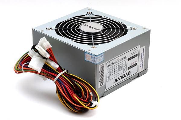 Evolveo EP350PP12B, 350 W, 80%, 20+4 pin ATX, 35 cm, PC, ATX Ruostumaton teräs