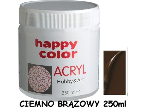 Happy Color akrylfärg 75 ml mörkbrun (7370 0075-75)
