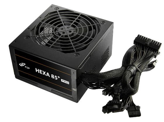 FSP/Fortron HEXA 85+ PRO 450W, 450 W, 100 - 240 V, 50/60 Hz, 6-2,5 A, Aktiv, 85 %