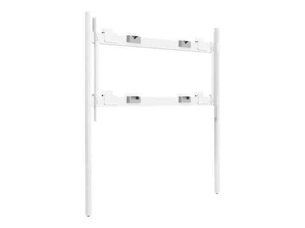 Steelcase Roam Collection - Brakett - for interaktiv whiteboard - arktisk hvit, Microsoft-grå - skjermstørrelse: 85" - veggmonterbar, gulvstøttet - f