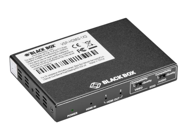 Black Box VSP-HDMI2-1X2 - Video/lyd-splitter - 2 x HDMI - stasjonær