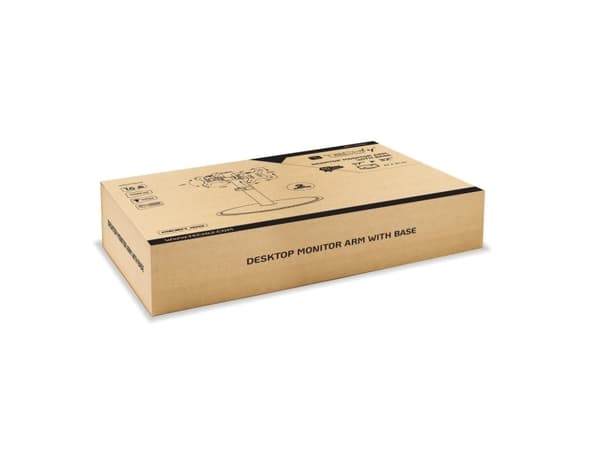 TECHly - Stativ (stang, 2 braketter, sokkel) - for 2 LCD-display / bøyd LCD-display - monitor arm - plastikk, aluminium, stål - matt svart - skjermst