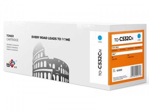 TB Print TO-C532CN, 6000 sider, Cyan, 1 stykker