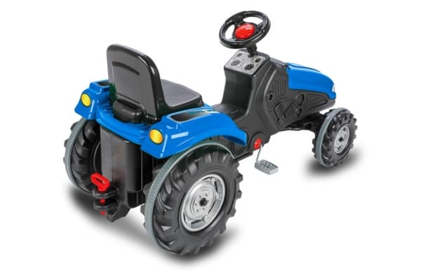 Jamara Pedal Tractor Big Wheel, 3 år, 4 hjul, Sort, Blå