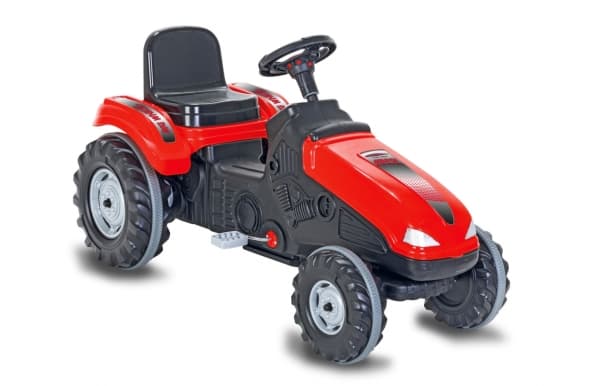 Jamara Pedal Tractor Big Wheel, 3 år, 4 hjul, Sort, Rød