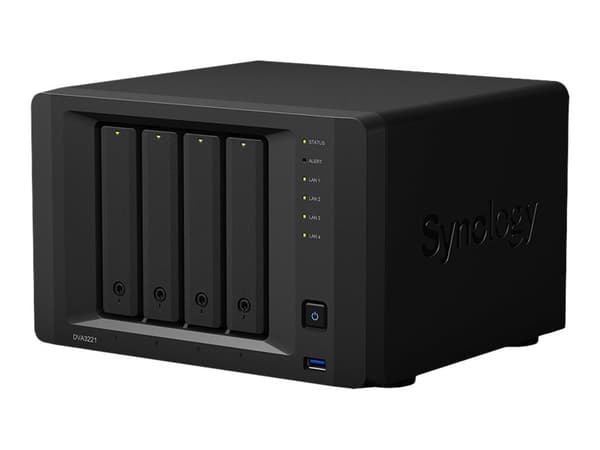 Synology DVA3221, 32 kanavaa, 8000 MB, DDR4, 2048 käyttäjä (t), H.264, H.265, MPEG4, Multi
