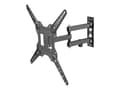 Miniatyrbilde 1 av 3: Vision VFM-WA4X4/V3 - Monteringssett - dobbeltleddelt - for LCD-skjerm - stål - svart - skjermstørrelse: 37"-60" - veggmonterbar