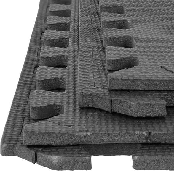 One Fitness Protective matte MP10 122 cm x 122 cm x 1 cm svart
