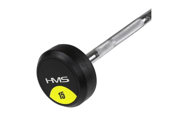 Fast gummiert vektstang/stang 15 kg HMS GSL15