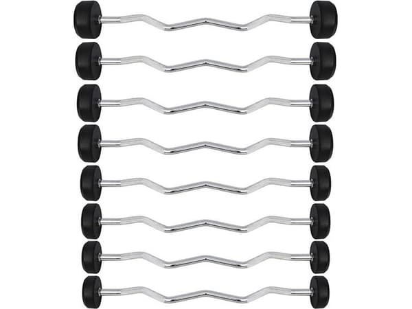 Fast gummiert vektstang/stang 15 kg HMS GSL15