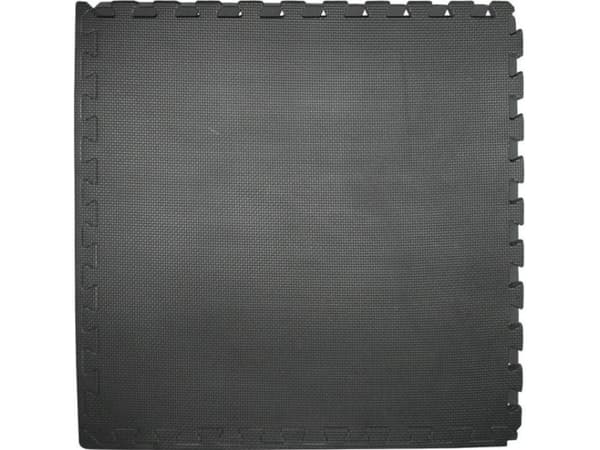 HMS Beskyttelsesmatte MP12 122 cm x 122 cm x 1,2 cm sort