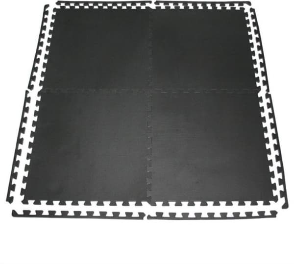 HMS Beskyttelsesmatte MP12 122 cm x 122 cm x 1,2 cm sort