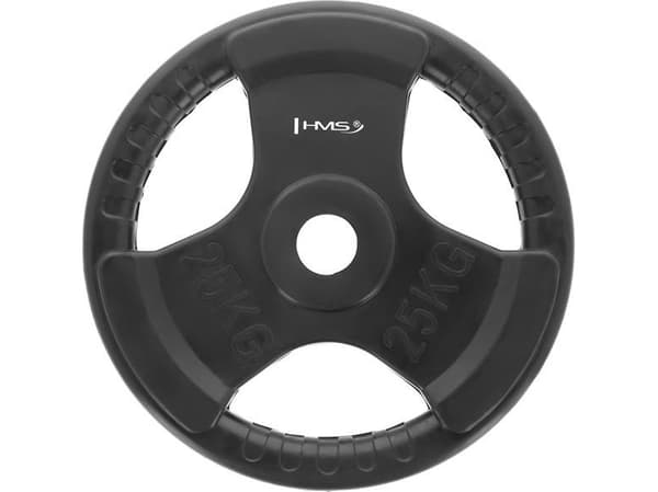 HMS TOK25 gummerad olympisk platta 25 kg