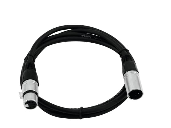 Omnitronic 30220765, XLR (5-pin), Hankoppling, XLR (5-pin), Honkoppling, 1,5 m, Svart