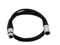 Miniatyrbild 4 av 5: Omnitronic 30220765, XLR (5-pin), Hankoppling, XLR (5-pin), Honkoppling, 1,5 m, Svart