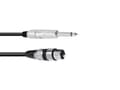 Miniatyrbild 1 av 5: Omnitronic 3022516M, XLR (3-pin), Hankoppling, 6,35mm, Hankoppling, 2 m, Svart