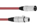 Pikkukuva 1 / 3: Omnitronic 30220905 XLR-liitäntäkaapeli [1x XLR-pistoke 3-nastainen - 1x XLR-liitäntä 3-nastainen] 5.00 m Punainen 5.00 m Punainen