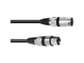 Miniatyrbild 2 av 2: Omnitronic 3022075B XLR Forbindelsesledning [1x XLR-stik 3-polet - 1x XLR-bøsning 3-polet] 0.20 m Sort