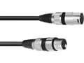 Miniatyrbild 1 av 2: Omnitronic 3022075B XLR Forbindelsesledning [1x XLR-stik 3-polet - 1x XLR-bøsning 3-polet] 0.20 m Sort