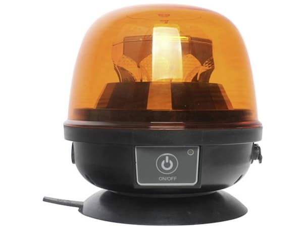 SecoRüt Rotorblink 95003 12 V/DC, 24 V/DC Batteridrevet Magnet-montering, Magnetfod, Sugekop Orange