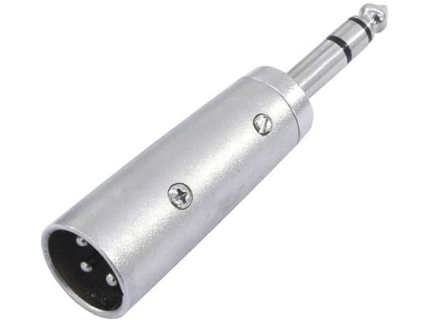Omnitronic 30226455, 3-pin XLR, 6,3 mm, Sølv