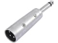 Miniatyrbilde 3 av 4: Omnitronic 30226450, 3-pin XLR, 6,3 mm, Sølv