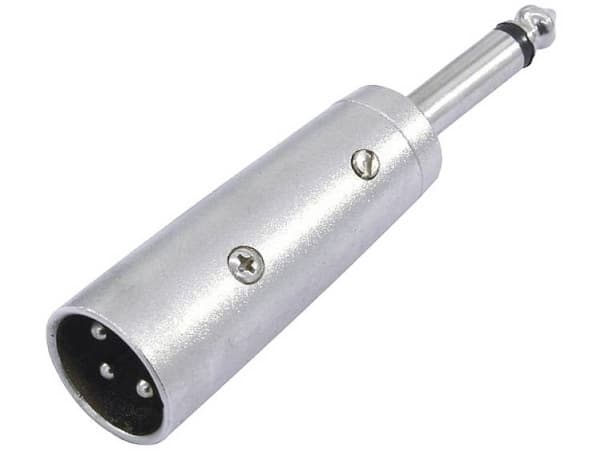 Omnitronic 30226450, 3-pin XLR, 6,3 mm, Sølv