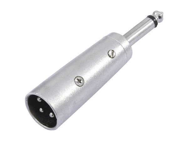 Omnitronic 30226450, 3-pin XLR, 6,3 mm, Sølv