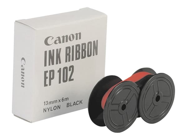 Farvebånd Canon EP-102 sort/rød nylon (karton á 12 stk.)