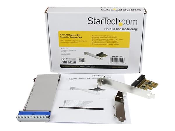 StarTech.com 1 Port PCI Express IDE-kontrolleradapterkort - Lagringskontroller - ATA - 133 MBps - PCIe x1 - PEX2IDE - Lagringskontroller - ATA - PCIe