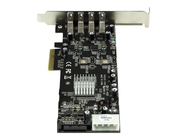StarTech.com 4-Port USB 3.0 PCI Express Card Adapter - PCIe SuperSpeed USB 3.0 Expansion Card w/ 2 Dedicated 5Gbps Channels (PEXUSB3S42V) - USB-adapt