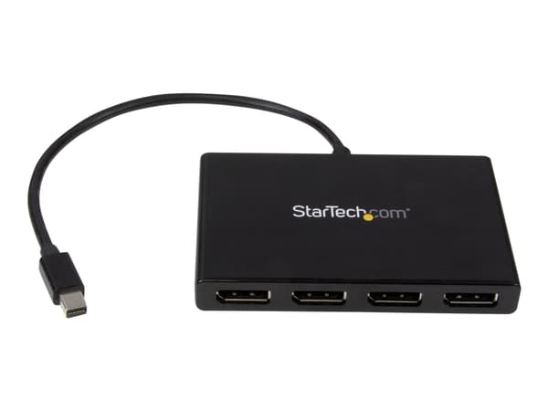 StarTech.com 4-ports multi-bildskärmsadapter - Mini DisplayPort till DisplayPort MST-hubb - 4x 1080p - Video-splitter för utökat skrivbordsläge endas