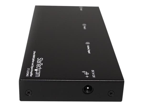 StarTech.com HDMI Splitter 1 In 2 Out - 1080p - 2 Port - Signal Amplifier - Rugged - HDMI Multi Port - HDMI Audio Splitter (ST122HDMI2) - Video/lyd-s